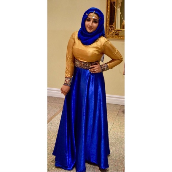 Women’s 2 in 1 Skirt with Blouse Indian Pakistani - Picture 5 of 5